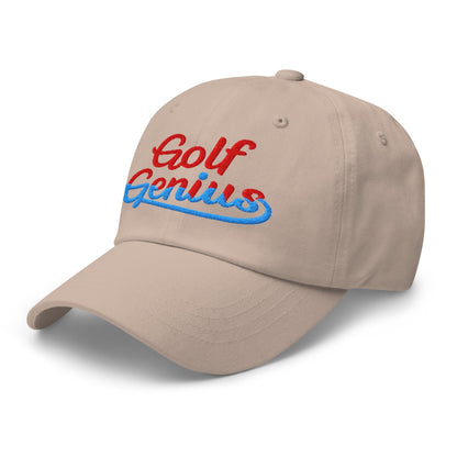Golf Genius Quirky Fun Spirit Embroidered Golf Cap - Funny Golf Tee by Swing Epic