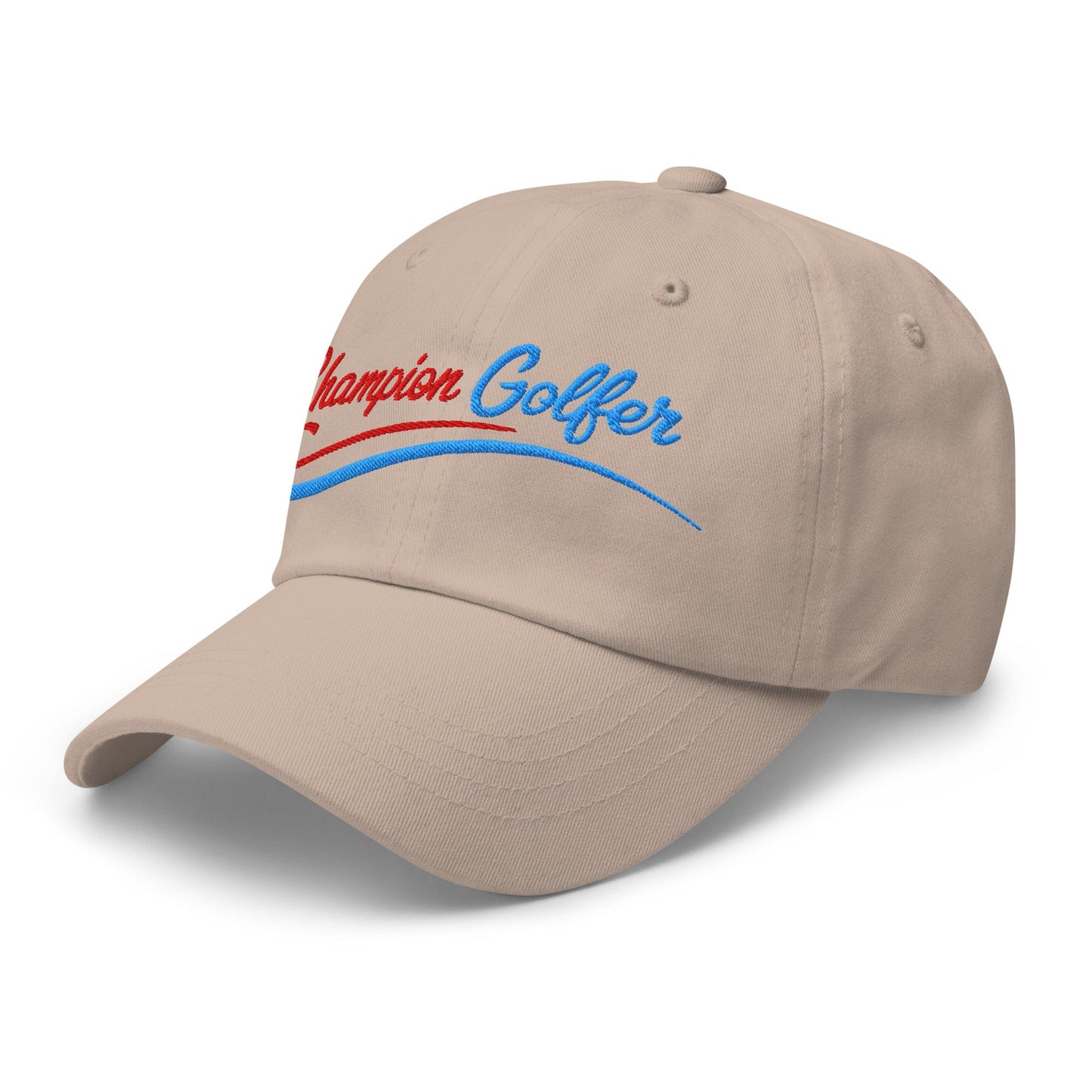 Champion Golfer Sparkling Star Fun Embroidered Golf Cap - Funny Golf Tee by Swing Epic