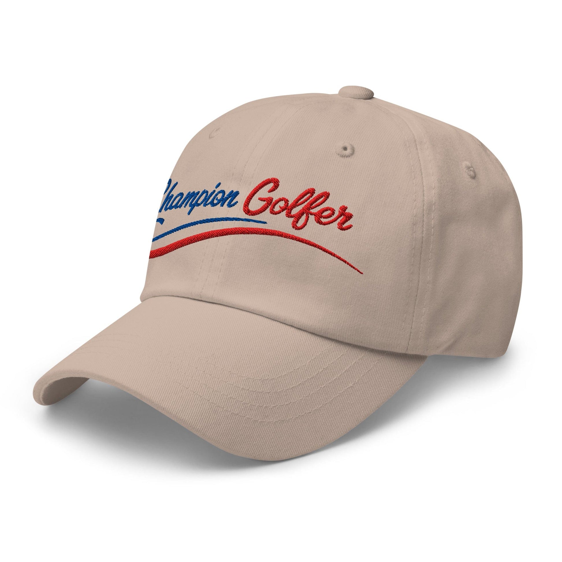 Champion Golfer Sparkling Star Fun Embroidered Golf Cap - Funny Golf Tee by Swing Epic