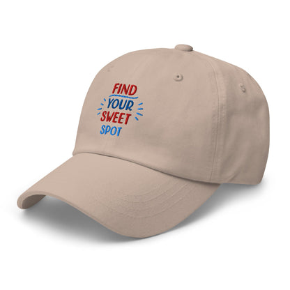 Find Your Sweet Spot Embroidered Golf Cap - Funny Golf Tee by Swing Epic