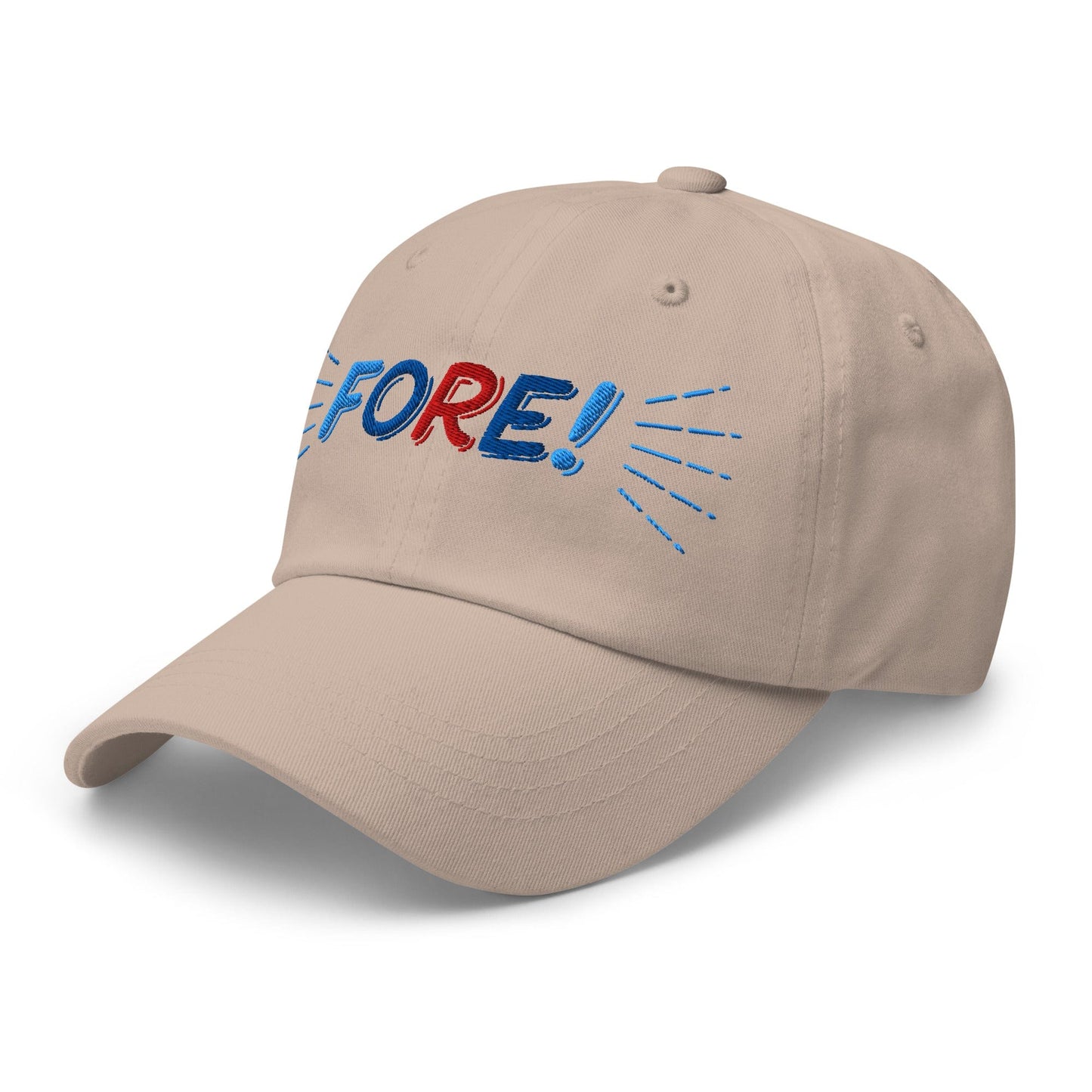 FORE! Quirky Embroidered Golf Cap - Funny Golf Tee by Swing Epic