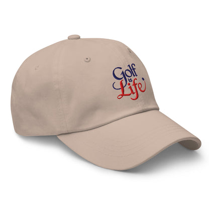 Golf is Life Embroidered Golf Cap - Funny Golf Tee by Swing Epic