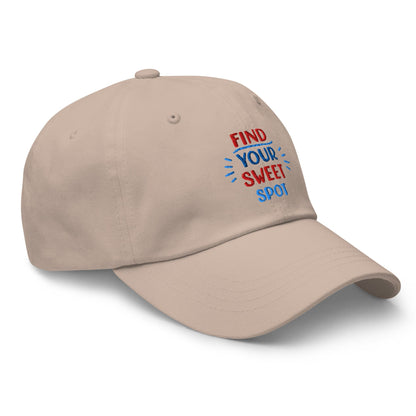 Find Your Sweet Spot Embroidered Golf Cap - Funny Golf Tee by Swing Epic