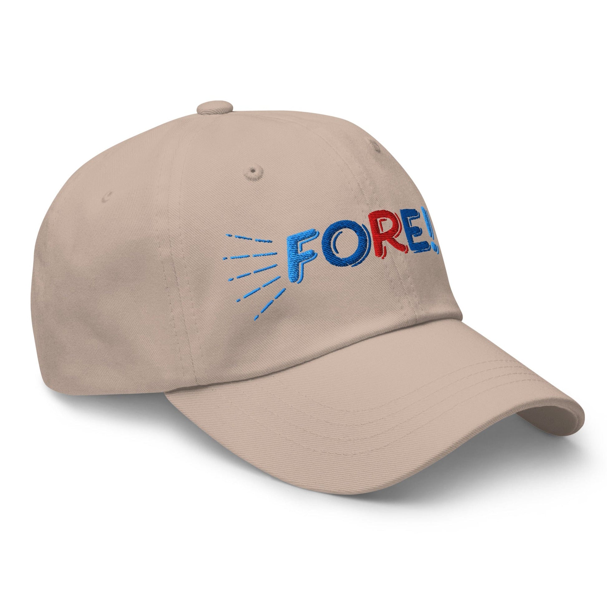 FORE! Quirky Embroidered Golf Cap - Funny Golf Tee by Swing Epic