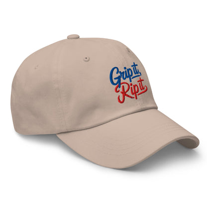 Grip it Rip it Quirky Fun Embroidered Golf Cap - Funny Golf Tee by Swing Epic