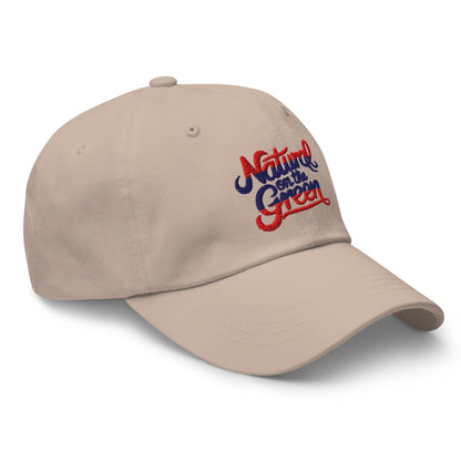 Natural on the Green Fun Embroidered Golf Cap - Funny Golf Tee by Swing Epic