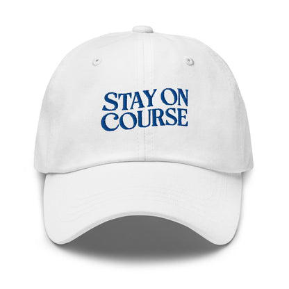 Stay On Course Quirky Fun Embroidered Golf Cap - Funny Golf Tee by Swing Epic