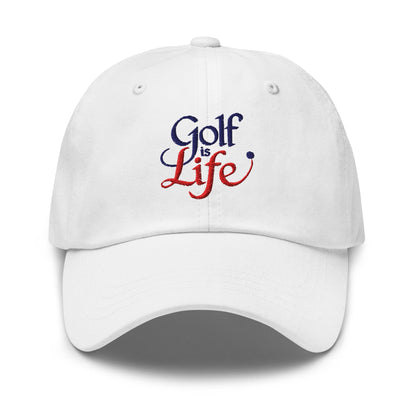 Golf is Life Embroidered Golf Cap - Funny Golf Tee by Swing Epic