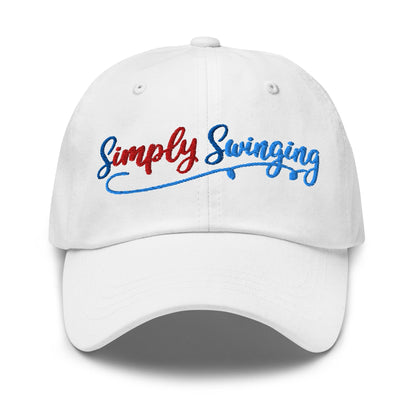 Simply Swinging Quirky Fun Embroidered Golf Cap - Funny Golf Tee by Swing Epic