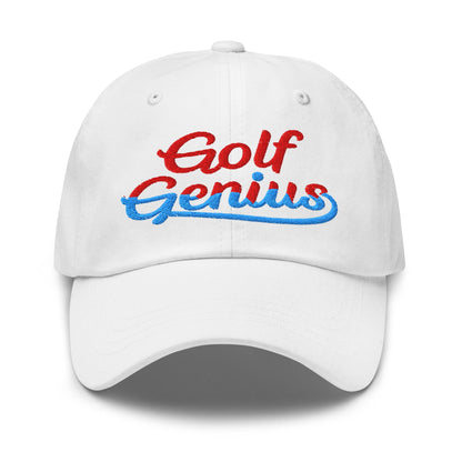 Golf Genius Quirky Fun Spirit Embroidered Golf Cap - Funny Golf Tee by Swing Epic