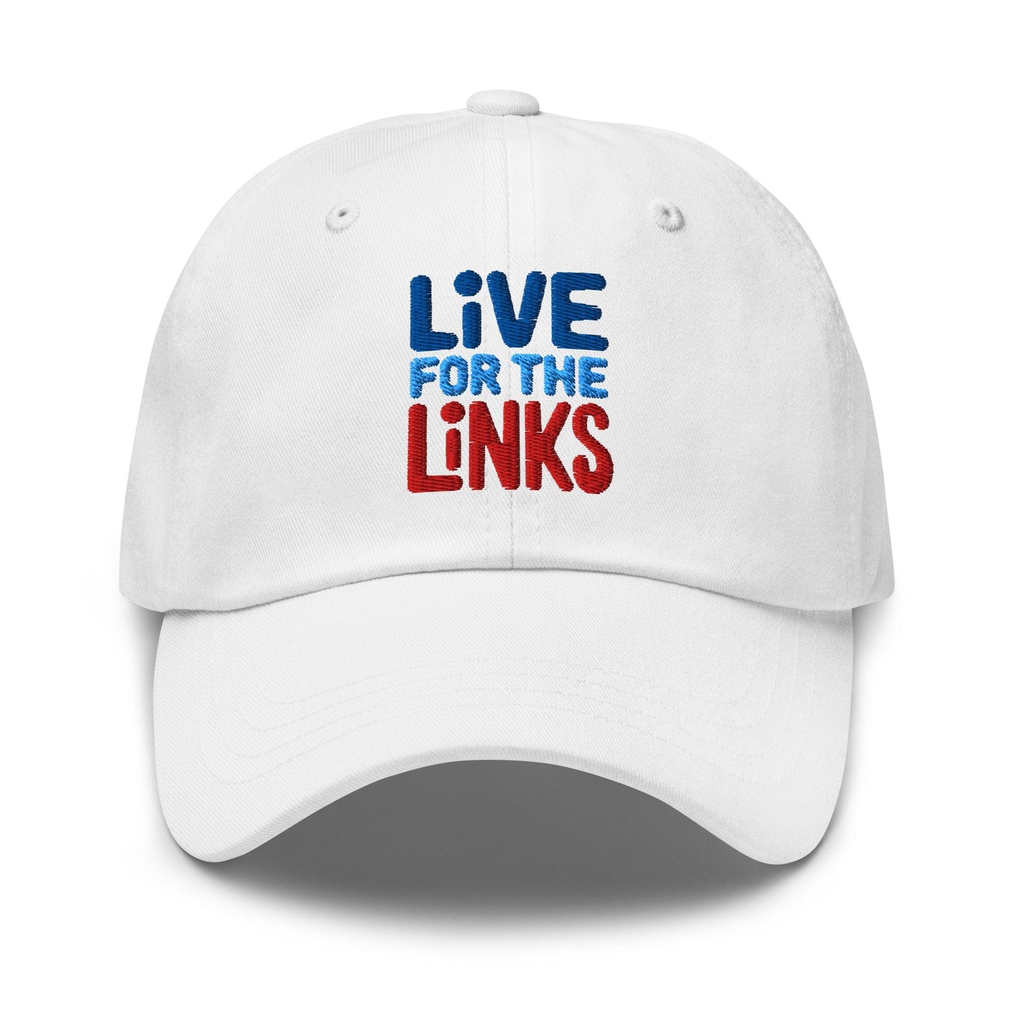 Live For The Links Fun Embroidered Golf Cap - Funny Golf Tee by Swing Epic