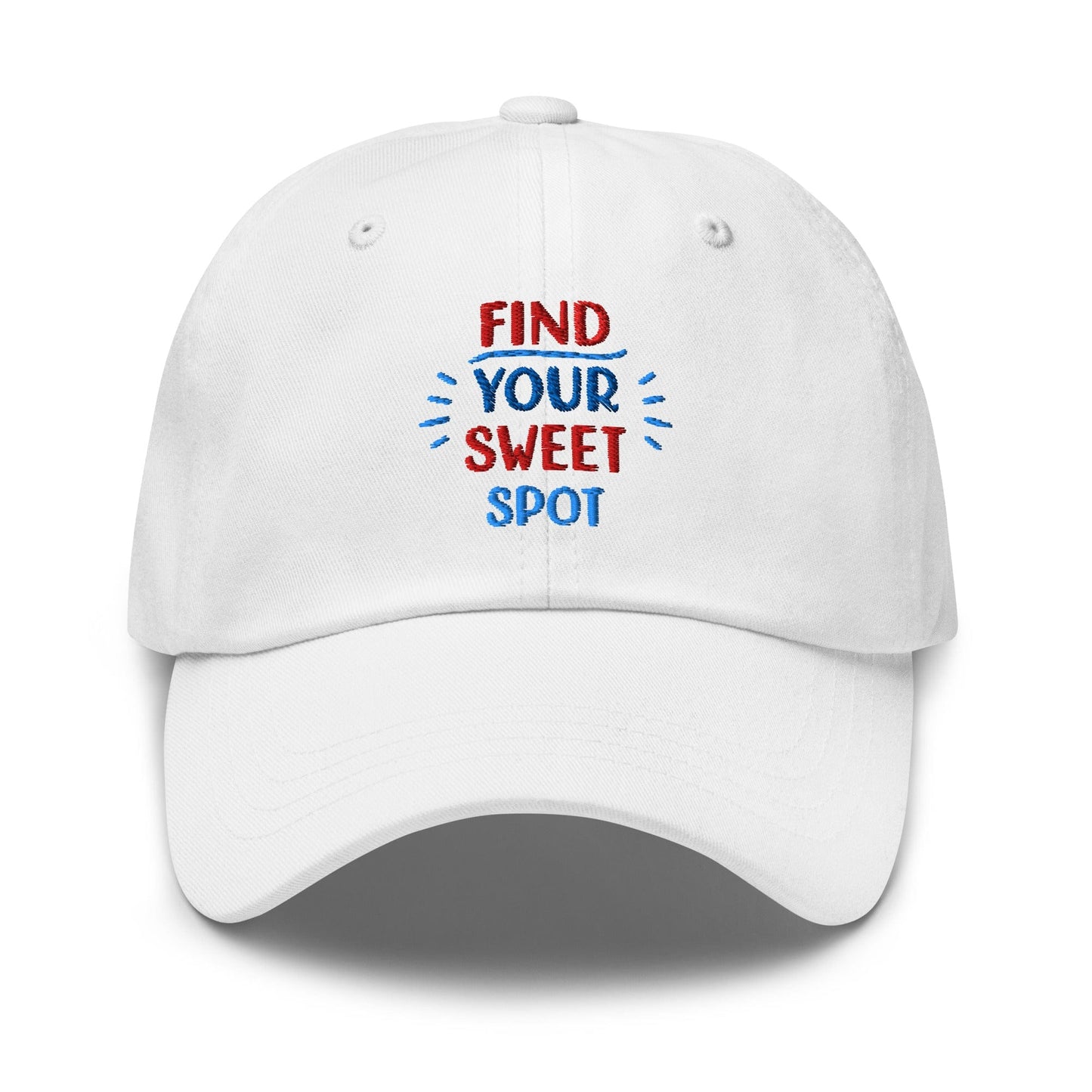 Find Your Sweet Spot Embroidered Golf Cap - Funny Golf Tee by Swing Epic