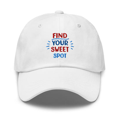 Find Your Sweet Spot Embroidered Golf Cap - Funny Golf Tee by Swing Epic