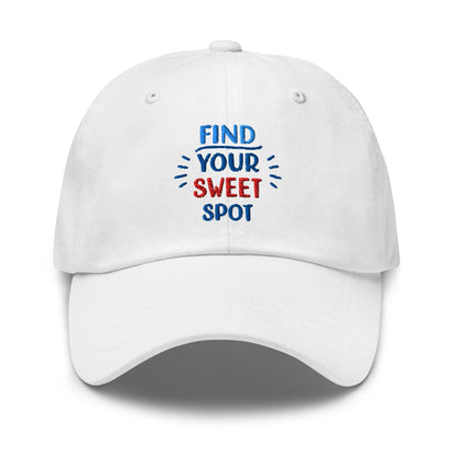 Find Your Sweet Spot Embroidered Golf Cap - Funny Golf Tee by Swing Epic
