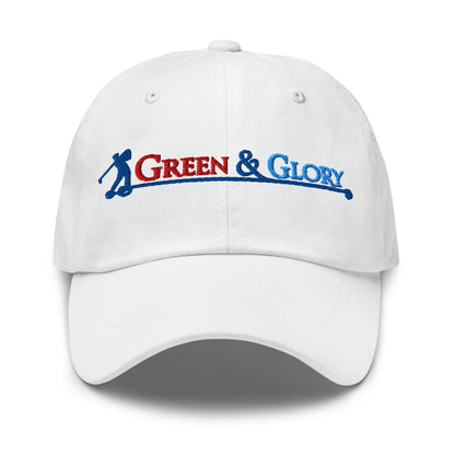 Green & Glory Embroidered Golf Cap - Funny Golf Tee by Swing Epic