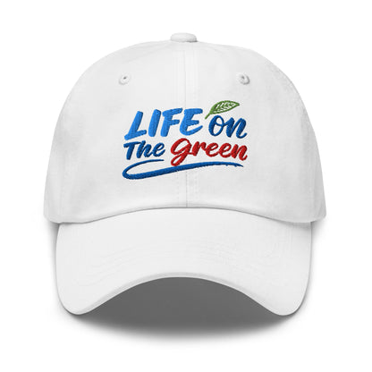 LIFE on The Green Embroidered Golf Cap - Funny Golf Tee by Swing Epic