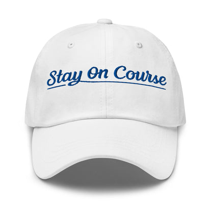 Stay On Course Embroidered Golf Cap - Funny Golf Tee by Swing Epic