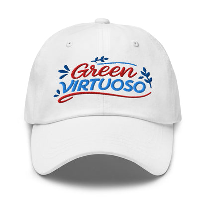 Green Virtuoso Masterpiece Design Embroidered Golf Cap - Funny Golf Tee by Swing Epic