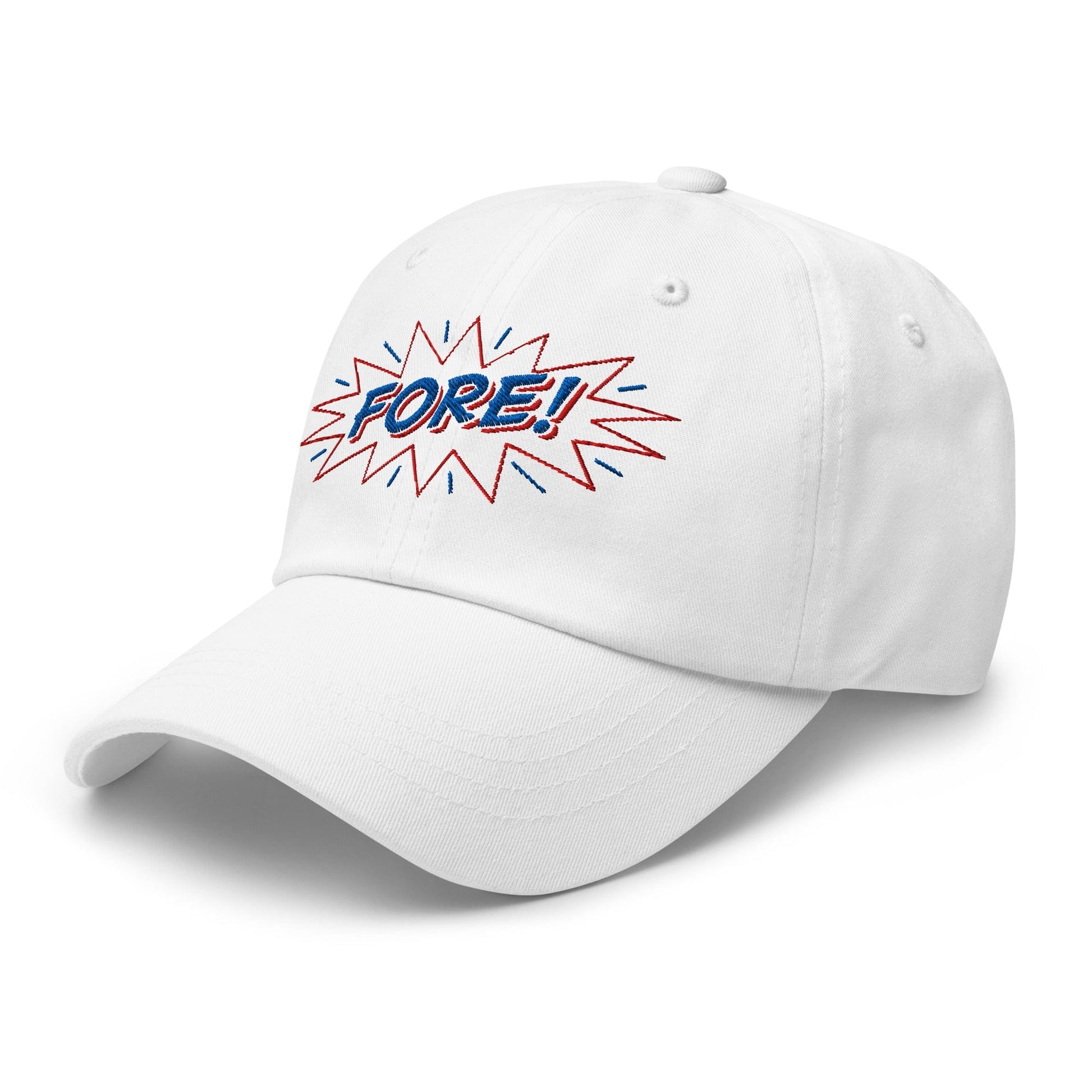 FORE! Quirky and Fun Embroidered Golf Cap - Funny Golf Tee by Swing Epic