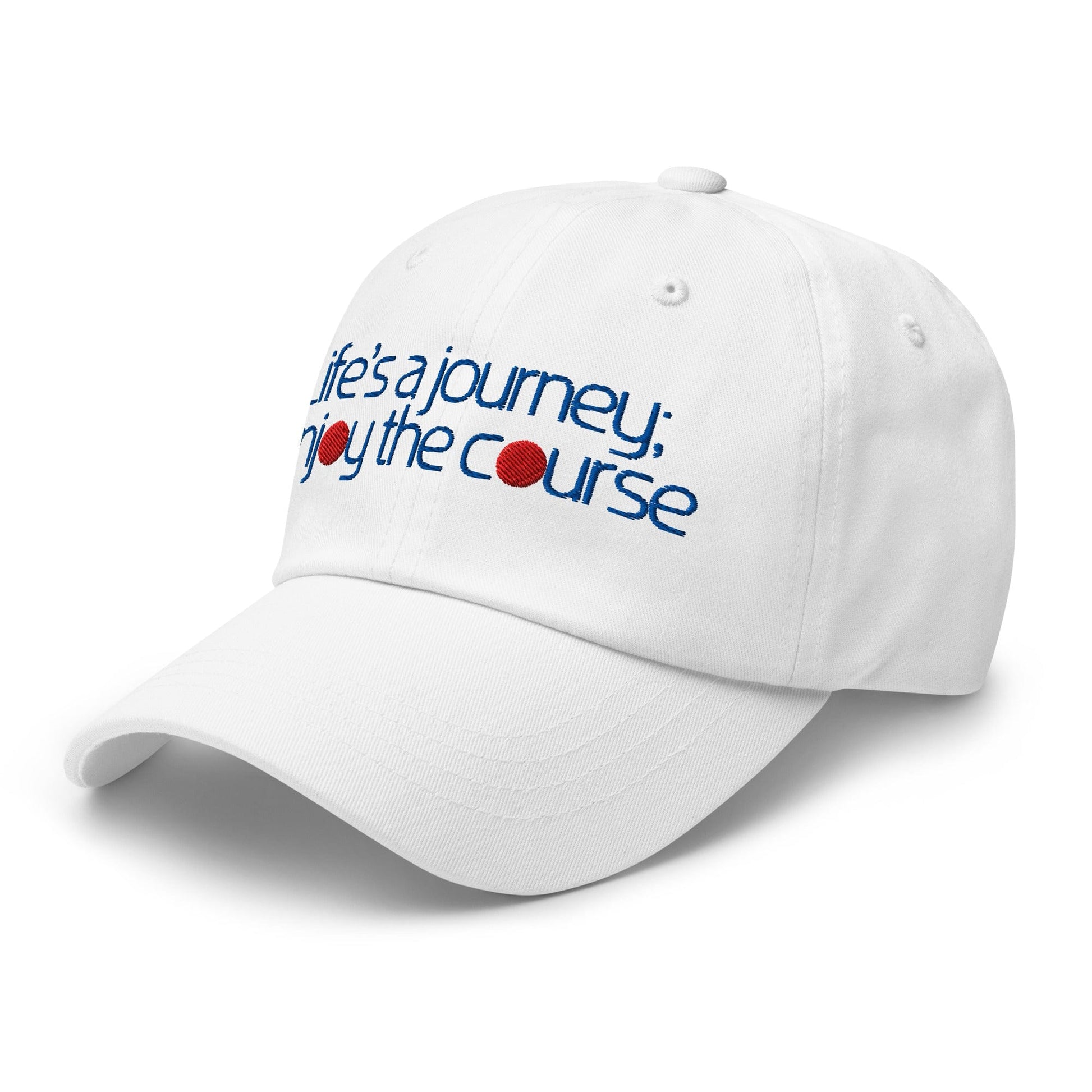 Life's a Journey Enjoy the Course Embroidered Golf Cap - Funny Golf Tee by Swing Epic
