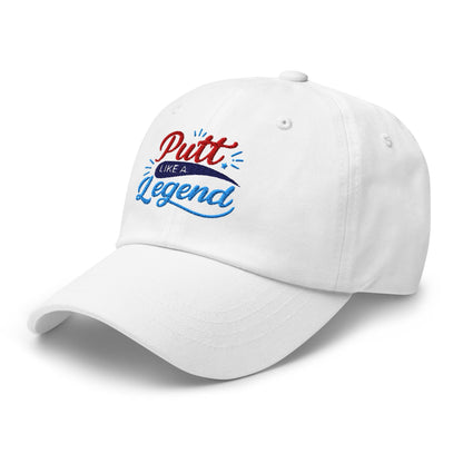Putt Like A Legend Fun and Unique Embroidered Golf Cap - Funny Golf Tee by Swing Epic