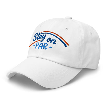 Stay on Par Embroidered Golf Cap - Funny Golf Tee by Swing Epic