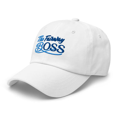 The Fairway Boss Sparkling Glitter Print Embroidered Golf Cap - Funny Golf Tee by Swing Epic
