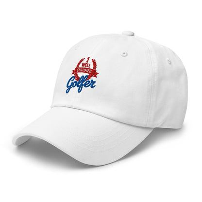 Well Certified Golfer Embroidered Golf Cap - Funny Golf Tee by Swing Epic