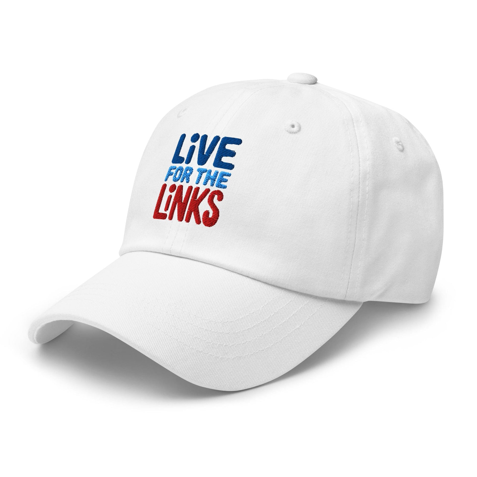 Live For The Links Fun Embroidered Golf Cap - Funny Golf Tee by Swing Epic