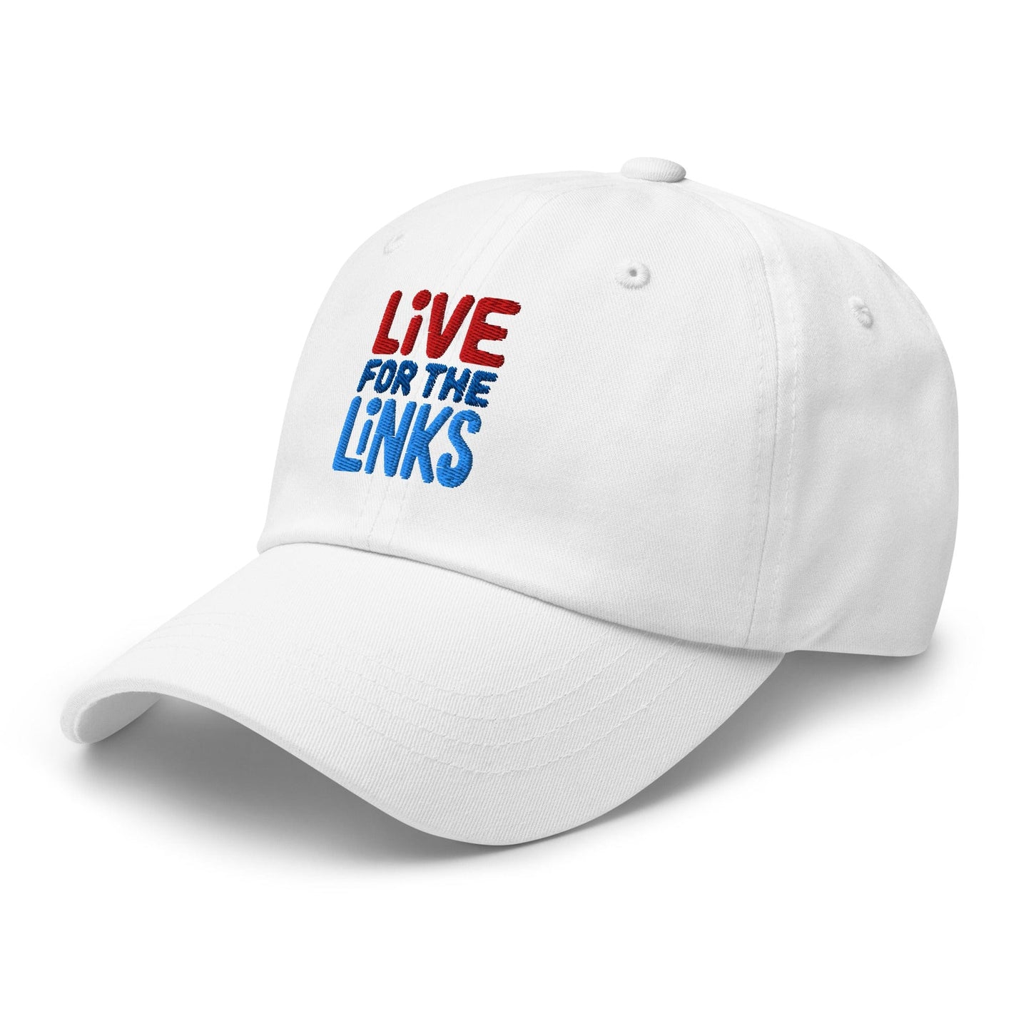 Live For The Links Fun Embroidered Golf Cap - Funny Golf Tee by Swing Epic