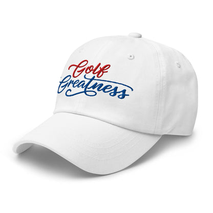 Golf Greatness Embroidered Golf Cap - Funny Golf Tee by Swing Epic
