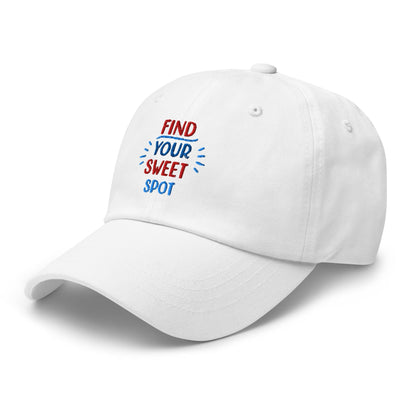 Find Your Sweet Spot Embroidered Golf Cap - Funny Golf Tee by Swing Epic