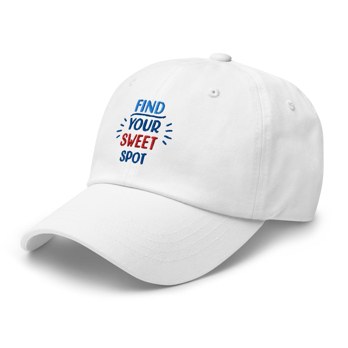 Find Your Sweet Spot Embroidered Golf Cap - Funny Golf Tee by Swing Epic