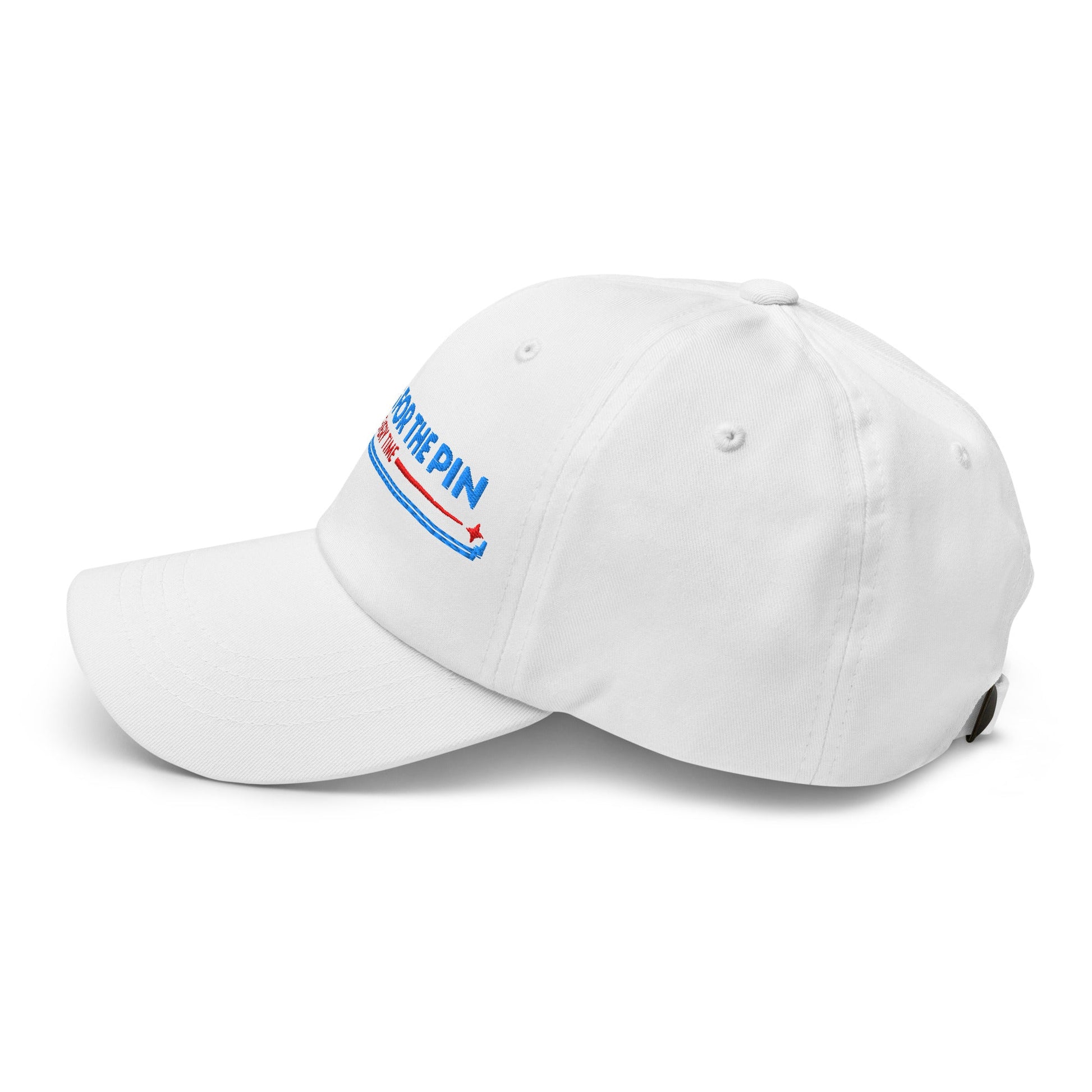 Aiming for the Pin Every Time Engaging Embroidered Golf Cap - Funny Golf Tee by Swing Epic