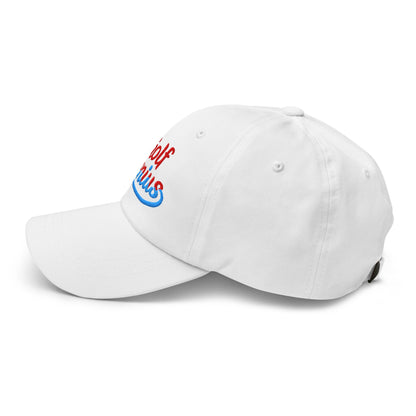 Golf Genius Quirky Fun Spirit Embroidered Golf Cap - Funny Golf Tee by Swing Epic