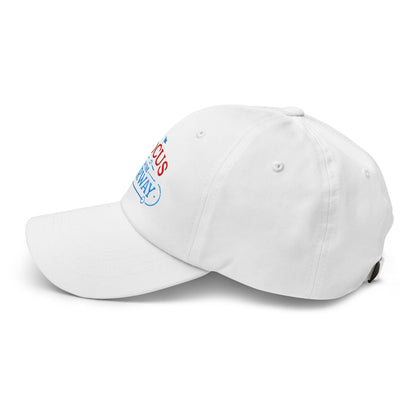 Focus on the Fairway Flag Embroidered Golf Cap - Funny Golf Tee by Swing Epic