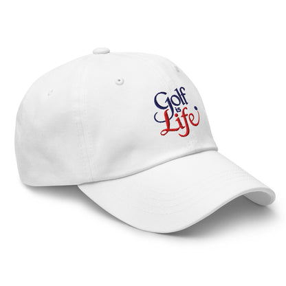 Golf is Life Embroidered Golf Cap - Funny Golf Tee by Swing Epic