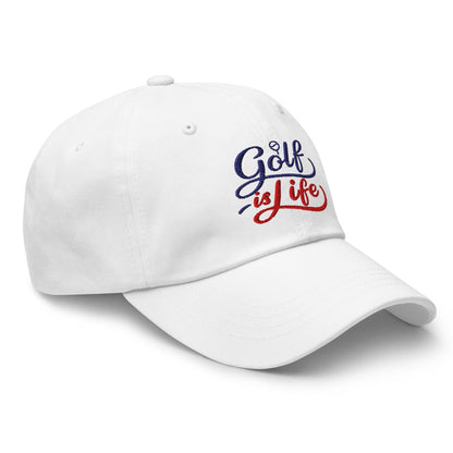 Golf is Life Embroidered Golf Cap - Funny Golf Tee by Swing Epic