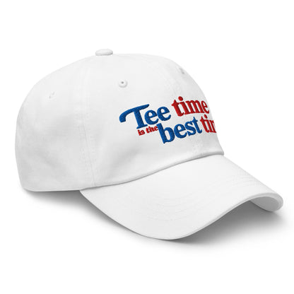Tee Time is the Best Time Embroidered Golf Cap - Funny Golf Tee by Swing Epic