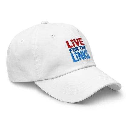 Live For The Links Fun Embroidered Golf Cap - Funny Golf Tee by Swing Epic