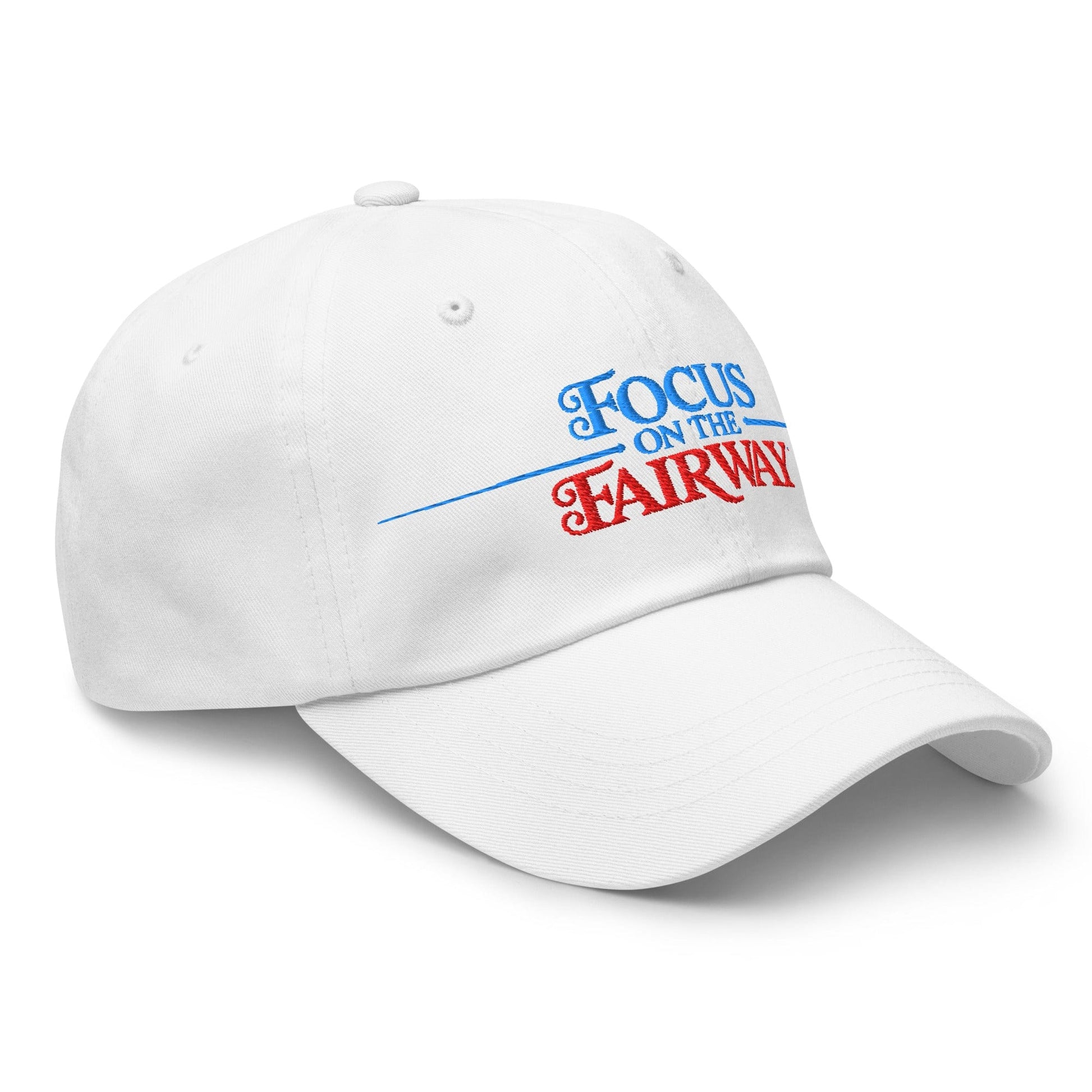 Focus on the Fairway Embroidered Golf Cap - Funny Golf Tee by Swing Epic