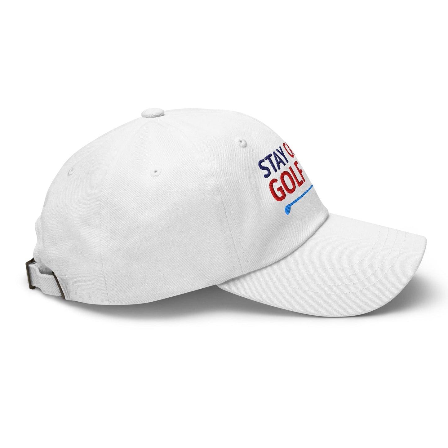 Stay Calm & Golf On Funny Embroidered Golf Cap - Funny Golf Tee by Swing Epic