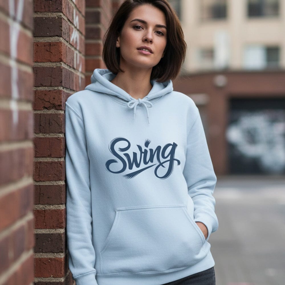 Swing Graphic Pullover Hoodie for Everyday Casual Style