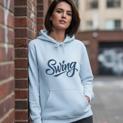 Swing Graphic Pullover Hoodie for Everyday Casual Style