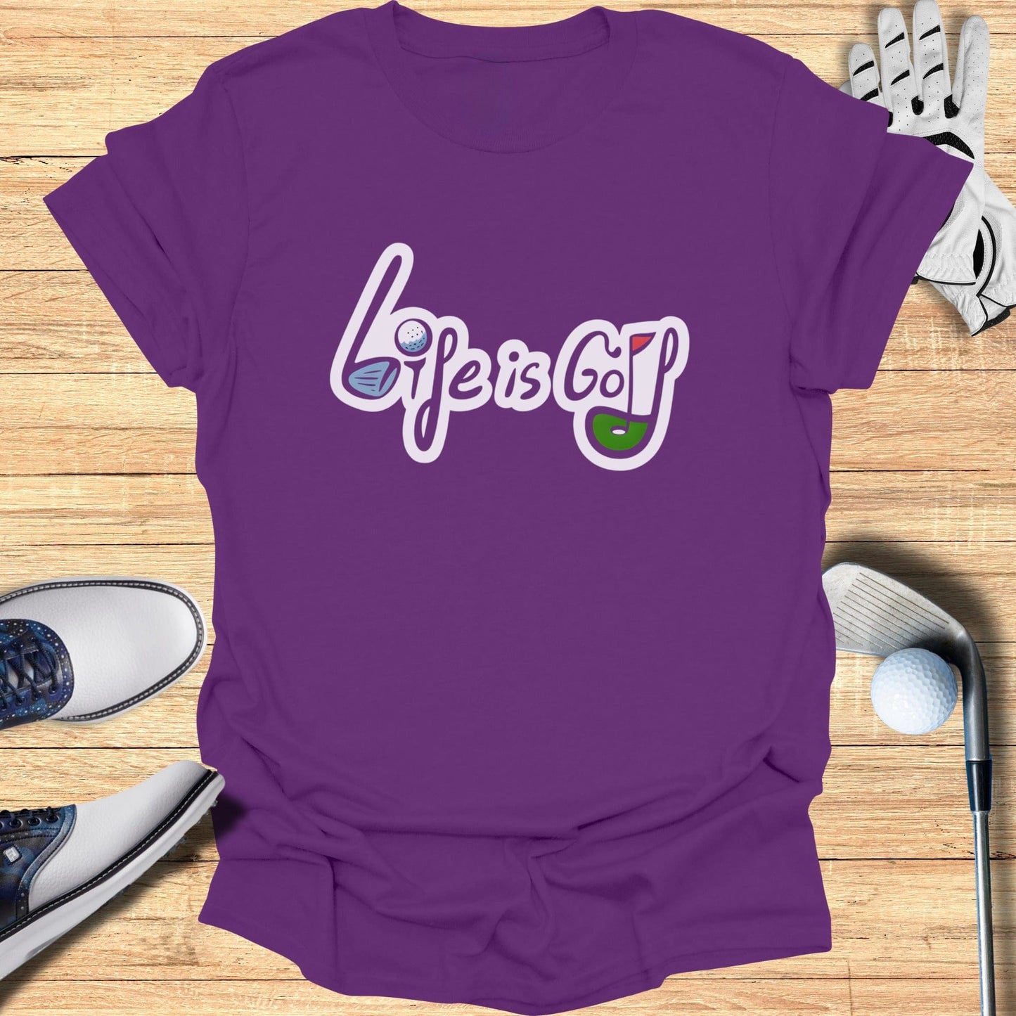 Life is Golf Graphic Tee Shirt for Sports Enthusiasts