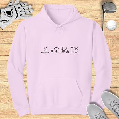 Golf Icons Hoodie Perfect for Enthusiasts Casual Wear
