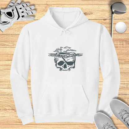 Golf Skull Graphic Hoodie for Golf Enthusiasts