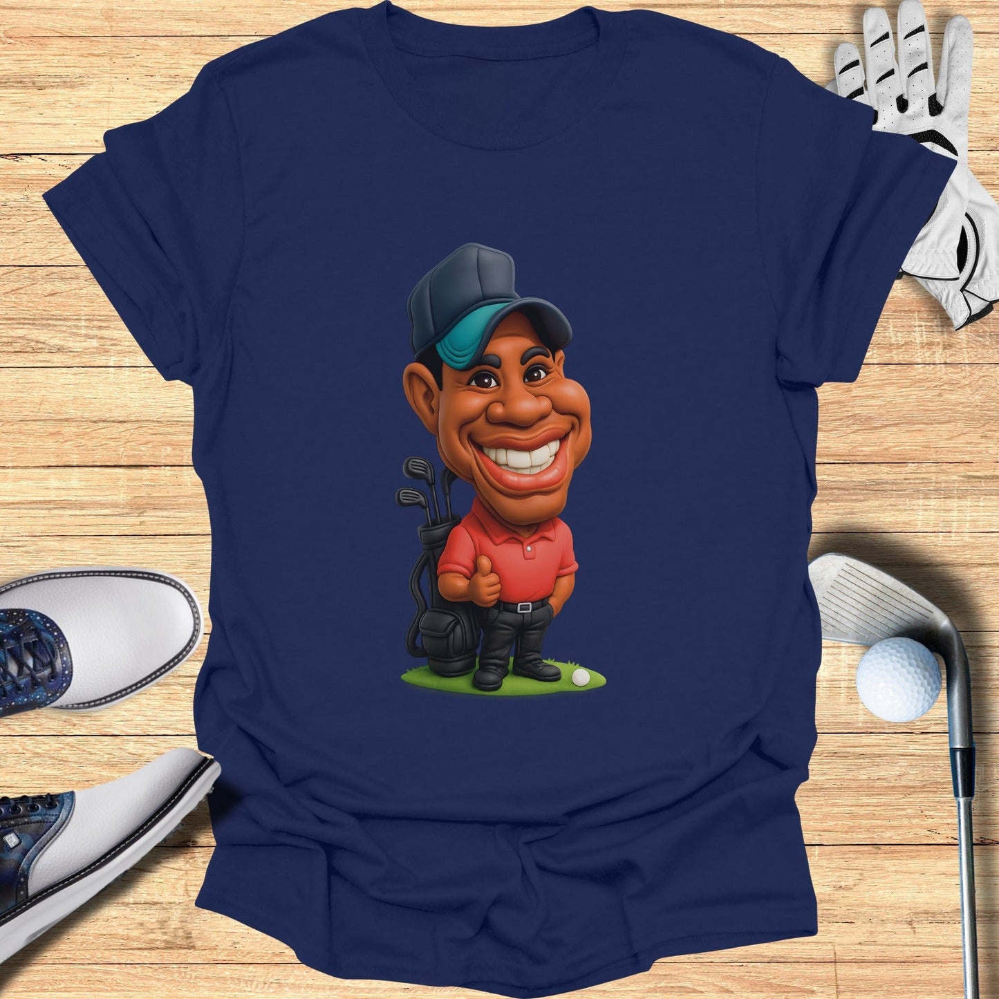 Funny Golf Character Printed T-Shirt Golf Apparel