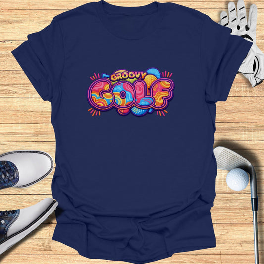 Groovy Golf Graphic Tee for Fun Golfing Product