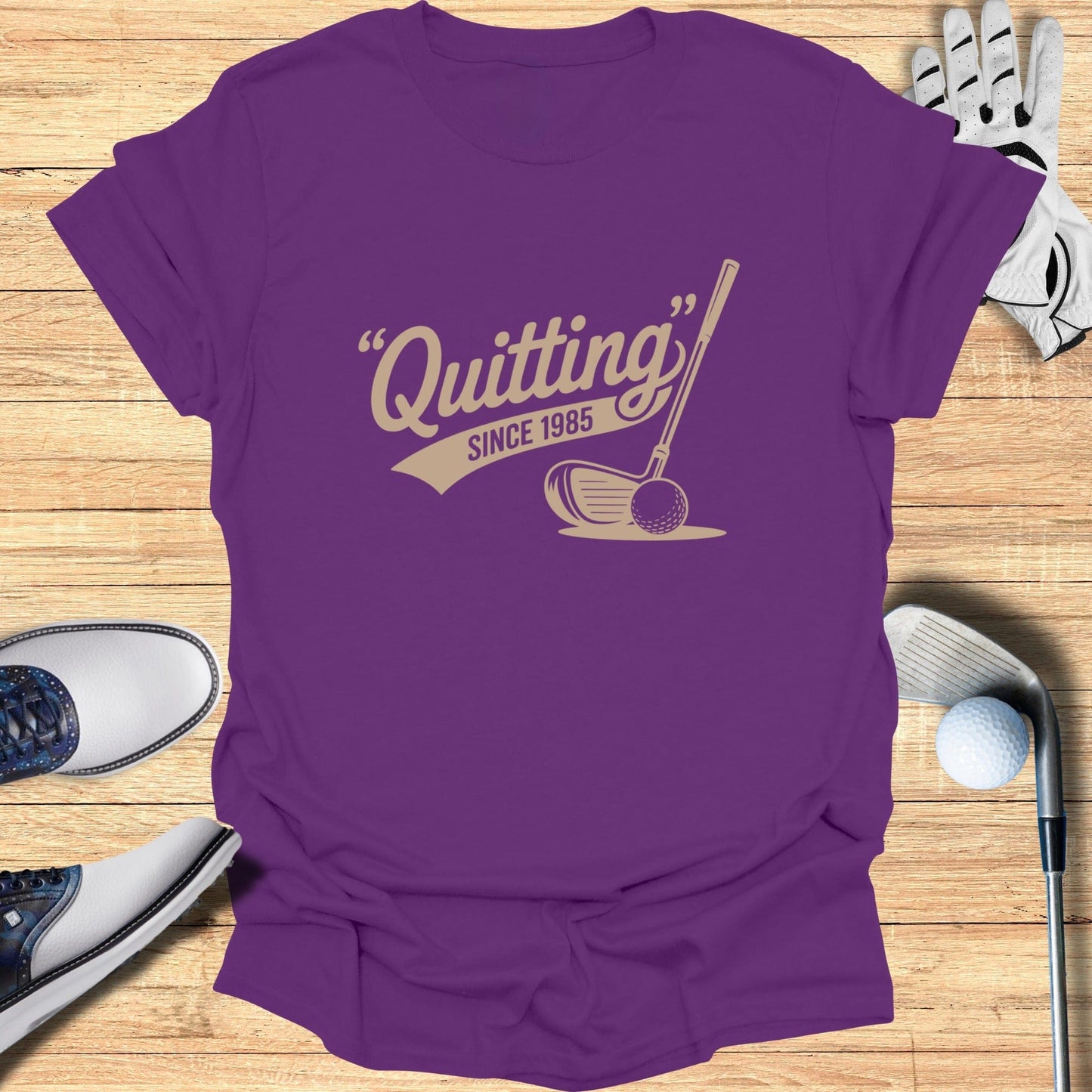 Quitting Since 1985 T-Shirt - Funny Golf Tee by Swing Epic
